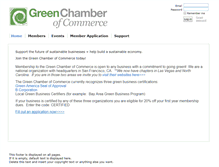 Tablet Screenshot of greenchamberofcommerce.camp8.org